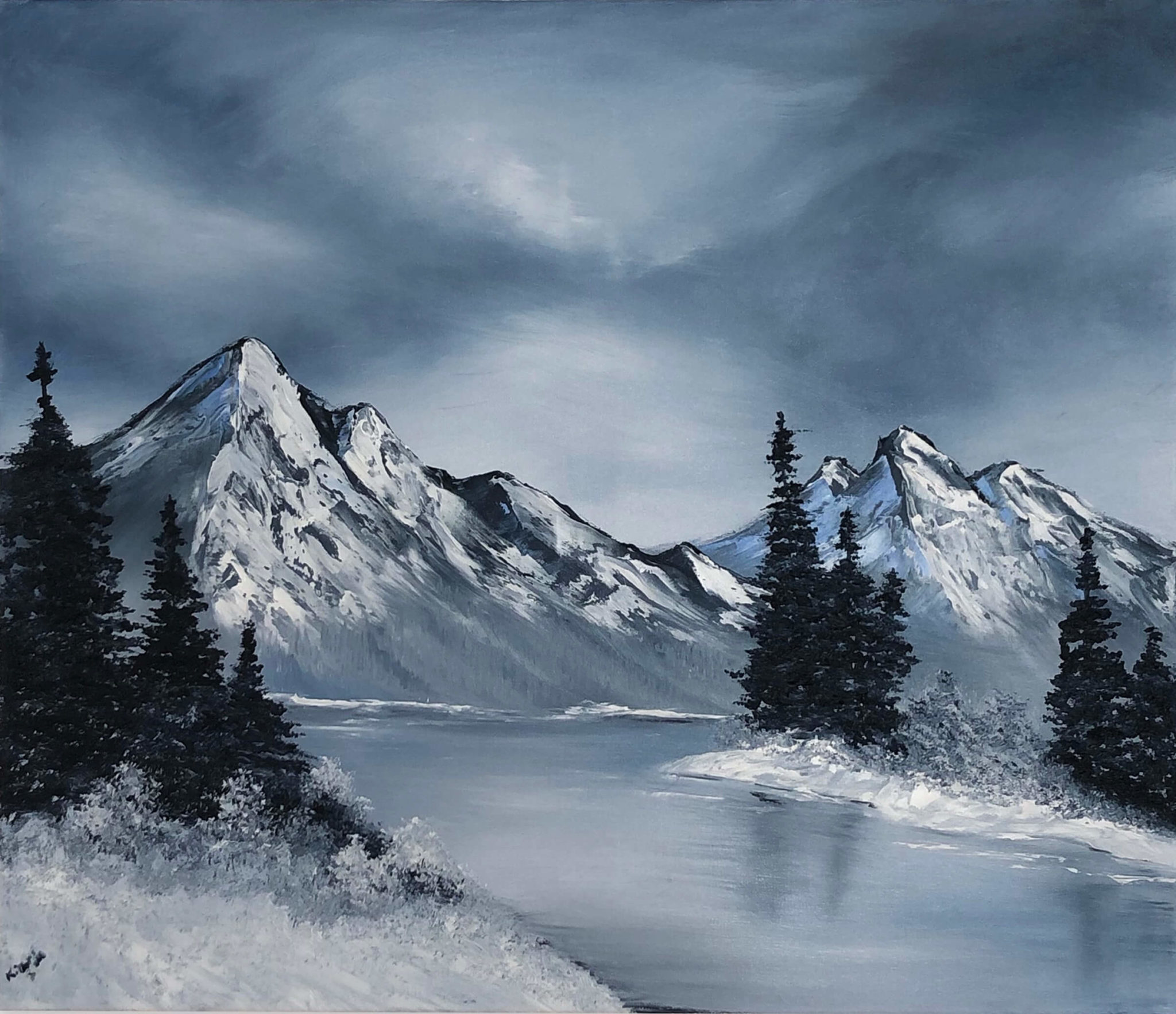 Snowy Mountains | Daniella Gallistl Art